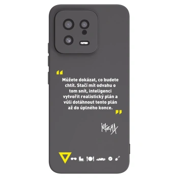 Picasee silikónový čierny obal pre Xiaomi 13 - Kazma - MŮŽETE DOKÁZAT, CO BUDETE CHTÍT