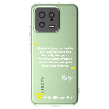 Picasee silikónový prehľadný obal pre Xiaomi 13 - Kazma - MŮŽETE DOKÁZAT, CO BUDETE CHTÍT