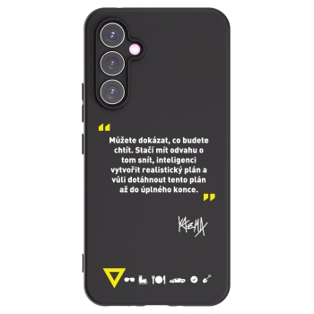 Picasee silikónový čierny obal pre Samsung Galaxy A54 5G A546B - Kazma - MŮŽETE DOKÁZAT, CO BUDETE CHTÍT
