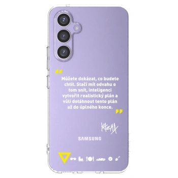 Picasee silikónový prehľadný obal pre Samsung Galaxy A54 5G A546B - Kazma - MŮŽETE DOKÁZAT, CO BUDETE CHTÍT