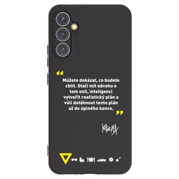 Picasee silikónový čierny obal pre Samsung Galaxy A34 5G A346B - Kazma - MŮŽETE DOKÁZAT, CO BUDETE CHTÍT