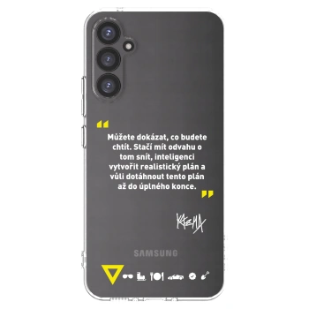 Picasee silikónový prehľadný obal pre Samsung Galaxy A34 5G A346B - Kazma - MŮŽETE DOKÁZAT, CO BUDETE CHTÍT