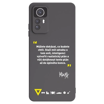 Picasee silikónový čierny obal pre Xiaomi Redmi Note 12S - Kazma - MŮŽETE DOKÁZAT, CO BUDETE CHTÍT