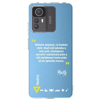 Picasee silikónový prehľadný obal pre Xiaomi Redmi Note 12S - Kazma - MŮŽETE DOKÁZAT, CO BUDETE CHTÍT