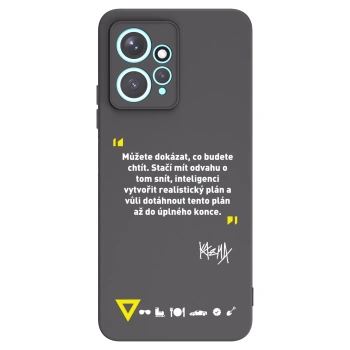 Picasee silikónový čierny obal pre Xiaomi Redmi Note 12 4G - Kazma - MŮŽETE DOKÁZAT, CO BUDETE CHTÍT