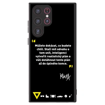 Picasee ULTIMATE CASE PowerShare pro Samsung Galaxy S22 Ultra 5G - Kazma - MŮŽETE DOKÁZAT, CO BUDETE CHTÍT