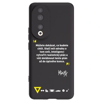 Picasee silikónový čierny obal pre Honor 90 5G - Kazma - MŮŽETE DOKÁZAT, CO BUDETE CHTÍT