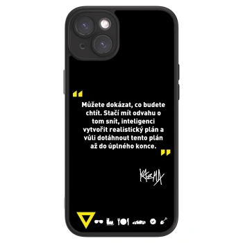 Picasee ULTIMATE CASE MagSafe pro Apple iPhone 15 Plus - Kazma - MŮŽETE DOKÁZAT, CO BUDETE CHTÍT