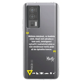 Picasee silikónový prehľadný obal pre Xiaomi Poco F5 Pro 5G - Kazma - MŮŽETE DOKÁZAT, CO BUDETE CHTÍT