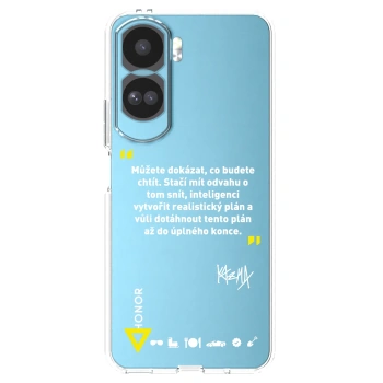 Picasee silikónový prehľadný obal pre Honor 90 Lite 5G - Kazma - MŮŽETE DOKÁZAT, CO BUDETE CHTÍT