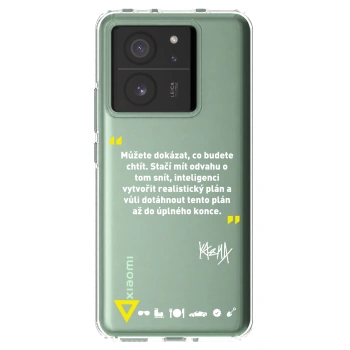 Picasee silikónový prehľadný obal pre Xiaomi 13T - Kazma - MŮŽETE DOKÁZAT, CO BUDETE CHTÍT