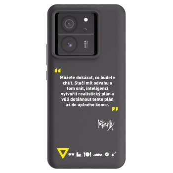 Picasee silikónový čierny obal pre Xiaomi 13T Pro - Kazma - MŮŽETE DOKÁZAT, CO BUDETE CHTÍT