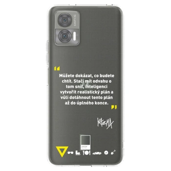 Picasee silikónový prehľadný obal pre Motorola Edge 30 Neo - Kazma - MŮŽETE DOKÁZAT, CO BUDETE CHTÍT