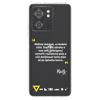 Picasee silikónový prehľadný obal pre Motorola Edge 40 - Kazma - MŮŽETE DOKÁZAT, CO BUDETE CHTÍT