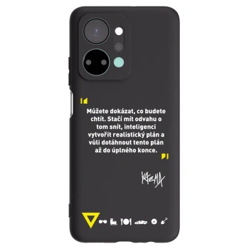 Picasee silikónový čierny obal pre Honor X7a - Kazma - MŮŽETE DOKÁZAT, CO BUDETE CHTÍT