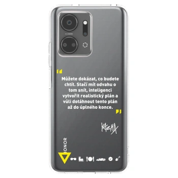 Picasee silikónový prehľadný obal pre Honor X7a - Kazma - MŮŽETE DOKÁZAT, CO BUDETE CHTÍT