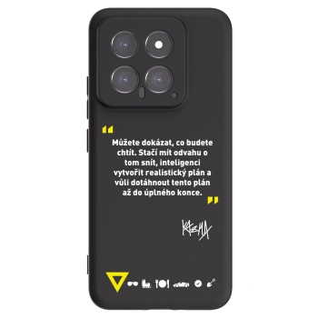 Picasee silikónový čierny obal pre Xiaomi 14 - Kazma - MŮŽETE DOKÁZAT, CO BUDETE CHTÍT