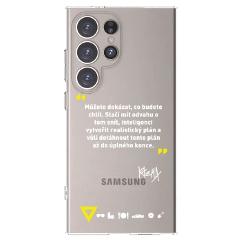 Picasee silikónový prehľadný obal pre Samsung Galaxy S24 Ultra S928B 5G - Kazma - MŮŽETE DOKÁZAT, CO BUDETE CHTÍT