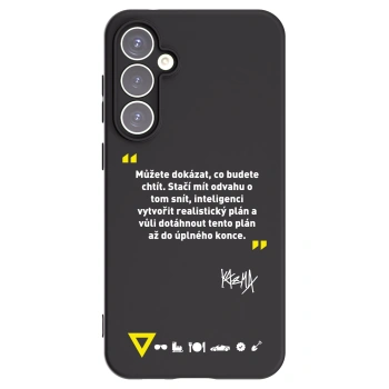 Picasee silikónový čierny obal pre Samsung Galaxy S23 FE S711B - Kazma - MŮŽETE DOKÁZAT, CO BUDETE CHTÍT