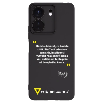 Picasee silikónový čierny obal pre Xiaomi Redmi 13C 4G - Kazma - MŮŽETE DOKÁZAT, CO BUDETE CHTÍT