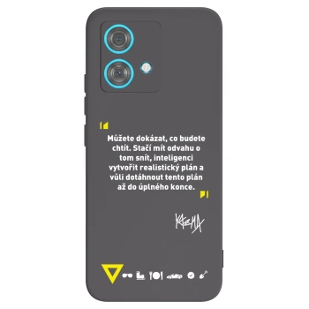 Picasee silikónový čierny obal pre Motorola Edge 40 Neo - Kazma - MŮŽETE DOKÁZAT, CO BUDETE CHTÍT