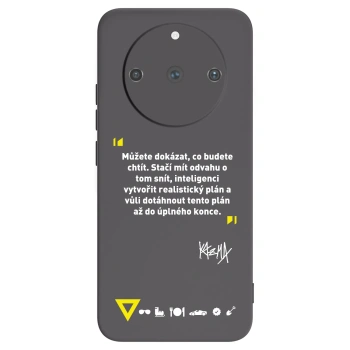Picasee silikónový čierny obal pre Realme 11 Pro+ - Kazma - MŮŽETE DOKÁZAT, CO BUDETE CHTÍT
