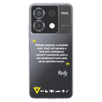 Picasee silikónový prehľadný obal pre Xiaomi Poco X6 - Kazma - MŮŽETE DOKÁZAT, CO BUDETE CHTÍT