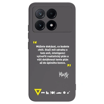 Picasee silikónový čierny obal pre Xiaomi Poco X6 Pro - Kazma - MŮŽETE DOKÁZAT, CO BUDETE CHTÍT
