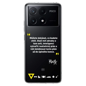 Picasee silikónový prehľadný obal pre Xiaomi Poco X6 Pro - Kazma - MŮŽETE DOKÁZAT, CO BUDETE CHTÍT