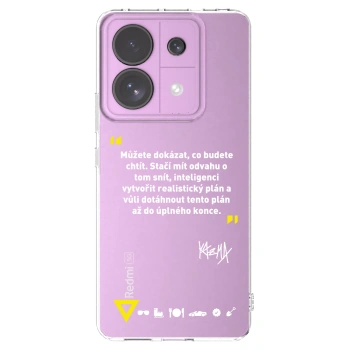 Picasee silikónový prehľadný obal pre Xiaomi Redmi Note 13 Pro 5G - Kazma - MŮŽETE DOKÁZAT, CO BUDETE CHTÍT