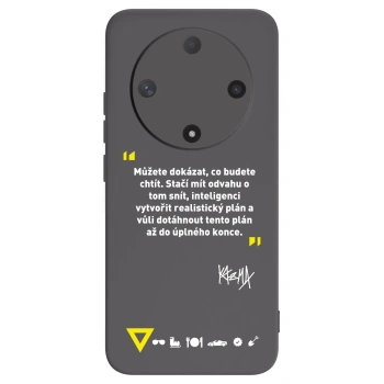 Picasee silikónový čierny obal pre Honor Magic6 Lite 5G - Kazma - MŮŽETE DOKÁZAT, CO BUDETE CHTÍT