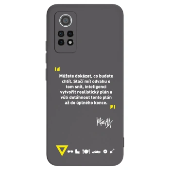 Picasee silikónový čierny obal pre Xiaomi Redmi Note 12 Pro 4G - Kazma - MŮŽETE DOKÁZAT, CO BUDETE CHTÍT