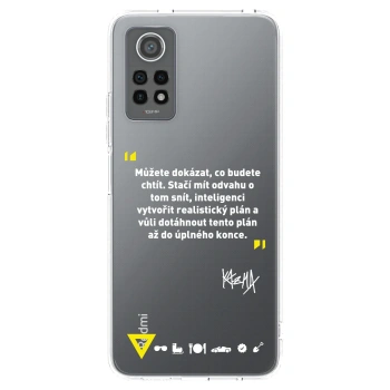 Picasee silikónový prehľadný obal pre Xiaomi Redmi Note 12 Pro 4G - Kazma - MŮŽETE DOKÁZAT, CO BUDETE CHTÍT
