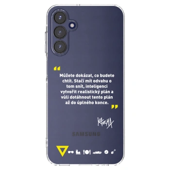 Picasee silikónový prehľadný obal pre Samsung Galaxy A15 A155F 4G - Kazma - MŮŽETE DOKÁZAT, CO BUDETE CHTÍT
