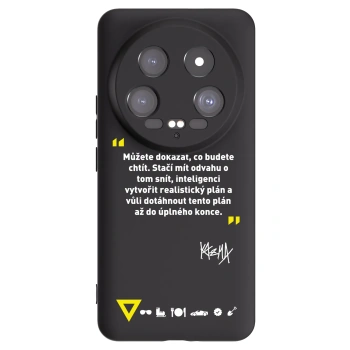 Picasee silikónový čierny obal pre Xiaomi 14 Ultra - Kazma - MŮŽETE DOKÁZAT, CO BUDETE CHTÍT