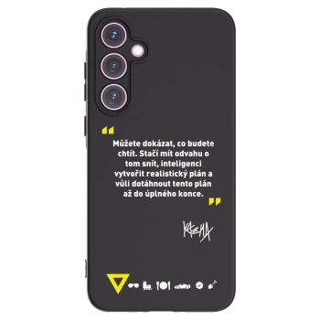 Picasee silikónový čierny obal pre Samsung Galaxy A35 5G A356B - Kazma - MŮŽETE DOKÁZAT, CO BUDETE CHTÍT