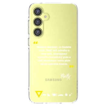 Picasee silikónový prehľadný obal pre Samsung Galaxy A35 5G A356B - Kazma - MŮŽETE DOKÁZAT, CO BUDETE CHTÍT