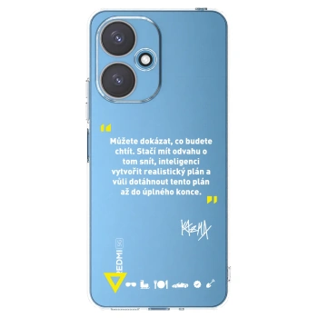 Picasee silikónový prehľadný obal pre Xiaomi Redmi 13C 5G - Kazma - MŮŽETE DOKÁZAT, CO BUDETE CHTÍT