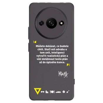 Picasee silikónový čierny obal pre Xiaomi Redmi A3 - Kazma - MŮŽETE DOKÁZAT, CO BUDETE CHTÍT