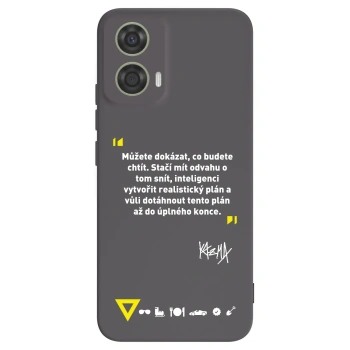 Obal pre Motorola Moto G24 - Kazma - MŮŽETE DOKÁZAT, CO BUDETE CHTÍT