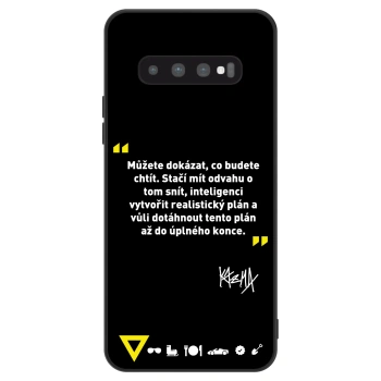 Obal pre Samsung Galaxy S10 Plus G975 - Kazma - MŮŽETE DOKÁZAT, CO BUDETE CHTÍT