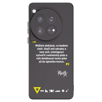 Picasee silikónový čierny obal pre OnePlus 12 5G - Kazma - MŮŽETE DOKÁZAT, CO BUDETE CHTÍT