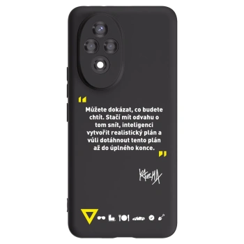 Picasee silikónový čierny obal pre Honor 200 Pro 5G - Kazma - MŮŽETE DOKÁZAT, CO BUDETE CHTÍT