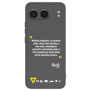 Picasee silikónový čierny obal pre OnePlus Nord 4 - Kazma - MŮŽETE DOKÁZAT, CO BUDETE CHTÍT