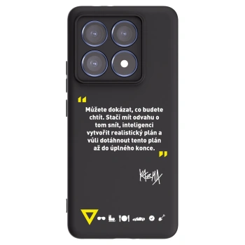 Picasee silikónový čierny obal pre Xiaomi 14T Pro - Kazma - MŮŽETE DOKÁZAT, CO BUDETE CHTÍT