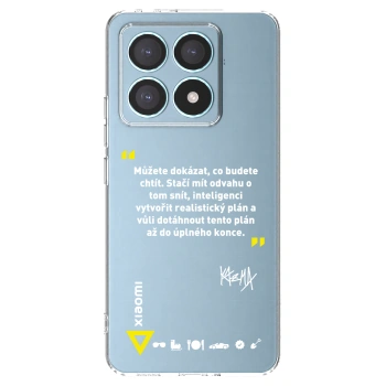 Picasee silikónový prehľadný obal pre Xiaomi 14T Pro - Kazma - MŮŽETE DOKÁZAT, CO BUDETE CHTÍT