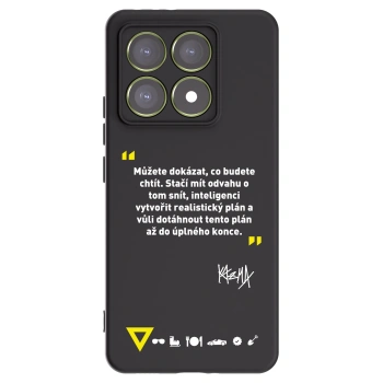 Picasee silikónový čierny obal pre Xiaomi 14T - Kazma - MŮŽETE DOKÁZAT, CO BUDETE CHTÍT