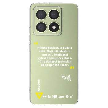 Picasee silikónový prehľadný obal pre Xiaomi 14T - Kazma - MŮŽETE DOKÁZAT, CO BUDETE CHTÍT