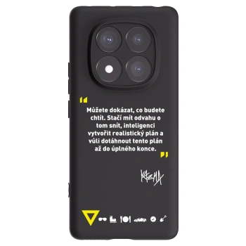 Picasee silikónový čierny obal pre Xiaomi Redmi Note 14 Pro+ 5G - Kazma - MŮŽETE DOKÁZAT, CO BUDETE CHTÍT