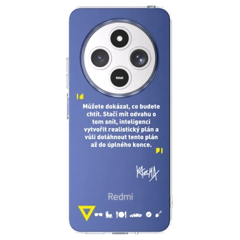 Picasee silikónový prehľadný obal pre Xiaomi Redmi 14C - Kazma - MŮŽETE DOKÁZAT, CO BUDETE CHTÍT